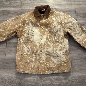 Bleached Vintage Carhartt Men’s Jacket Size L